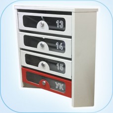 Многосекционный почтовый шкаф (с окошком) ОПС-64